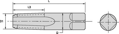 Series 5319 • Standard Pipe Chamfer • Standard Projection • NPT/ANPT, NPTF Interrupted