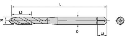 Series 2364/5364 • Metric ANSI • Plug Chamfer