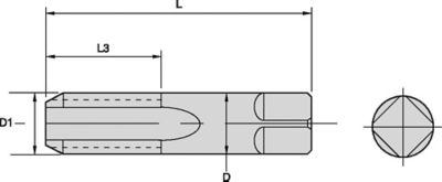 Series 5323 • Modified Bottoming Chamfer • NPS, NPSF