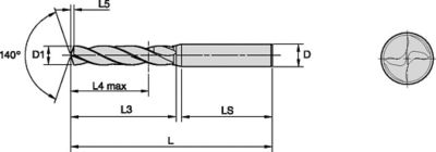 Kenna Universal™ • B966 • 3 x D • Straight Shank