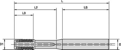 GX35 • Form E Bottoming Chamfer • Through Coolant M6 and Larger • Metric DIN 371, 374, and 376