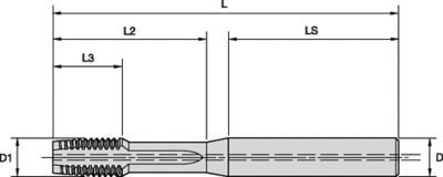 GX47 • Form E Bottoming Chamfer • Through Coolant • Metric DIN 371