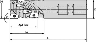 Mill 1-10™ • Helical End Mill • Weldon Shank • Inch
