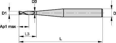 Vision Plus™ Micro • Series 7N02 7N12 7N22 • Sharp Edge • Cylindrical Shank • Metric