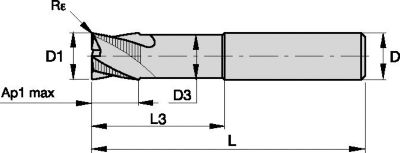 Roughers • Series 4U50 • Radius • Metric