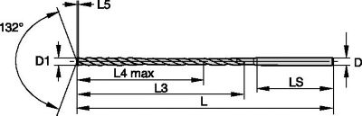 TOP DRILL Deep Hole • 20 x D • TDD106 • 2 Flute