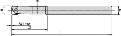 M270 High Feed • Cylindrical Shank • Metric