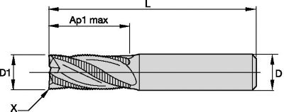 Roughers • Series 4U70 • Radius • Metric