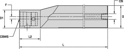 ECM-S • Round Shank, Extended Length