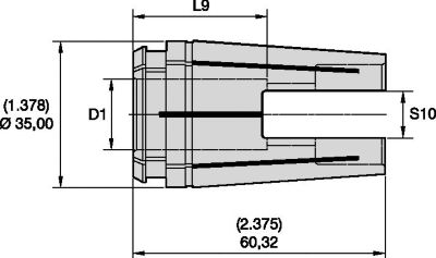 TG100 Solid Tap Collet • Solid Tap Coolant