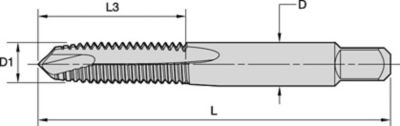 Spiral Point Taps • Metric ANSI • Plug Entry Taper