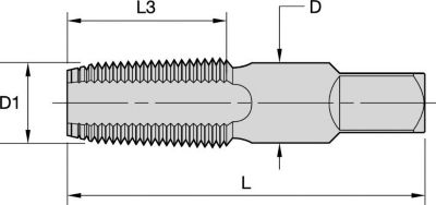 KHSST Taper Pipe • Chamfer 2 1/2 to 3 1/2 Pitches