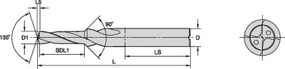 KenDrill™ HP • Long • Internal Coolant • Straight Shank • Metric