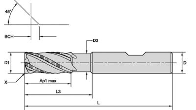 Roughers • Series 49N6 • Chamfer • Neck • Metric